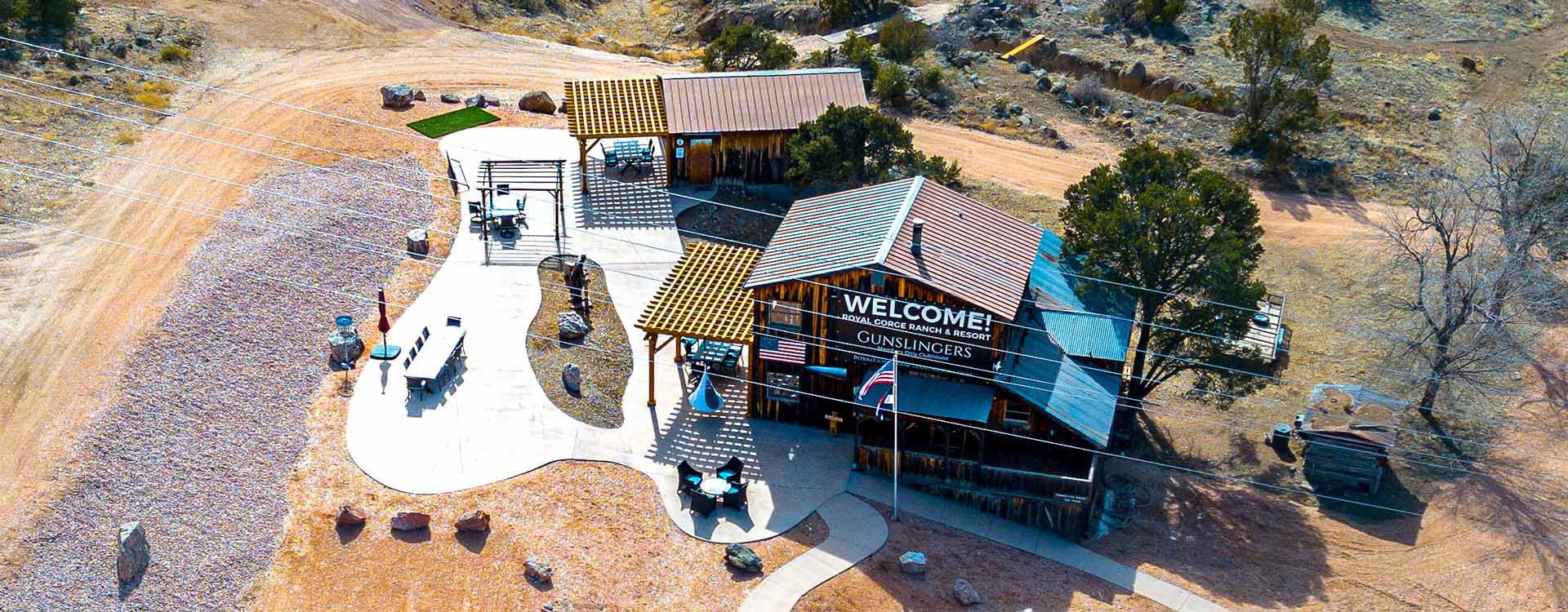 Gunslingers Clubhouse exterior at Royal Gorge Ranch and Resort