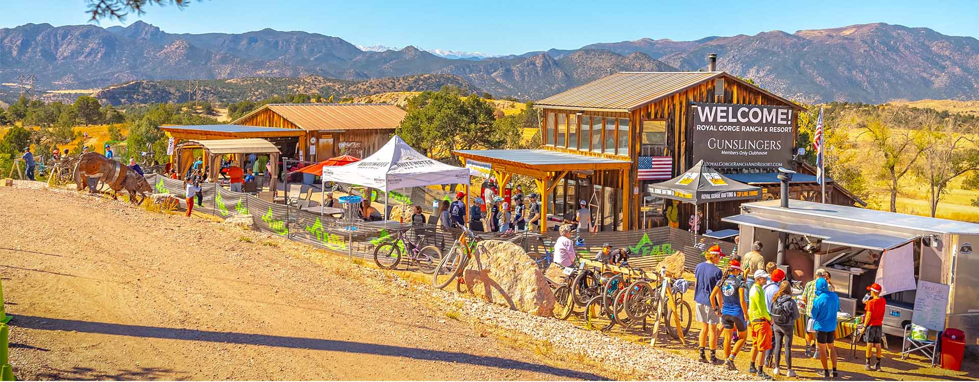 Panoramic view of ranch homesites at Royal Gorge Ranch and Resort