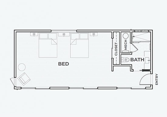 Bunkhouse floor plan